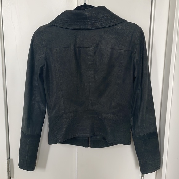 Fitted A/X Armani Exchange Leather jacket - Picture 2 of 2